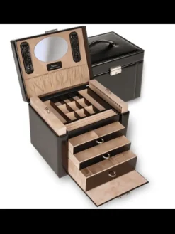 Discount Coffret Bijoux Saffiano Coffrets À Bijoux