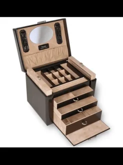 Discount Coffret Bijoux Saffiano Coffrets À Bijoux