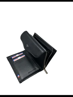 Clearance -Cuir Lisse-Portefeuille Femme 2 Volets Portefeuilles