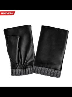 Fashion Mitaine Cuir Gants