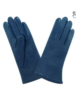 Cheap -Gants Doublé Soie-Gant Femme Cuir Gants