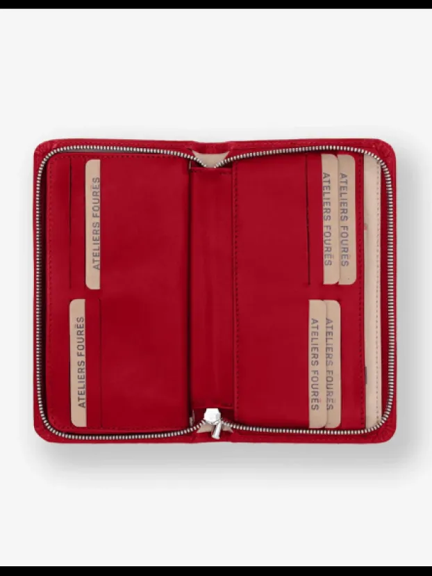Cheap Grand Porte Monnaie Zippé Perséphone Porte-monnaie