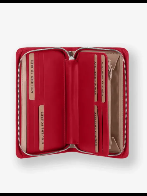 Cheap Grand Porte Monnaie Zippé Perséphone Porte-monnaie