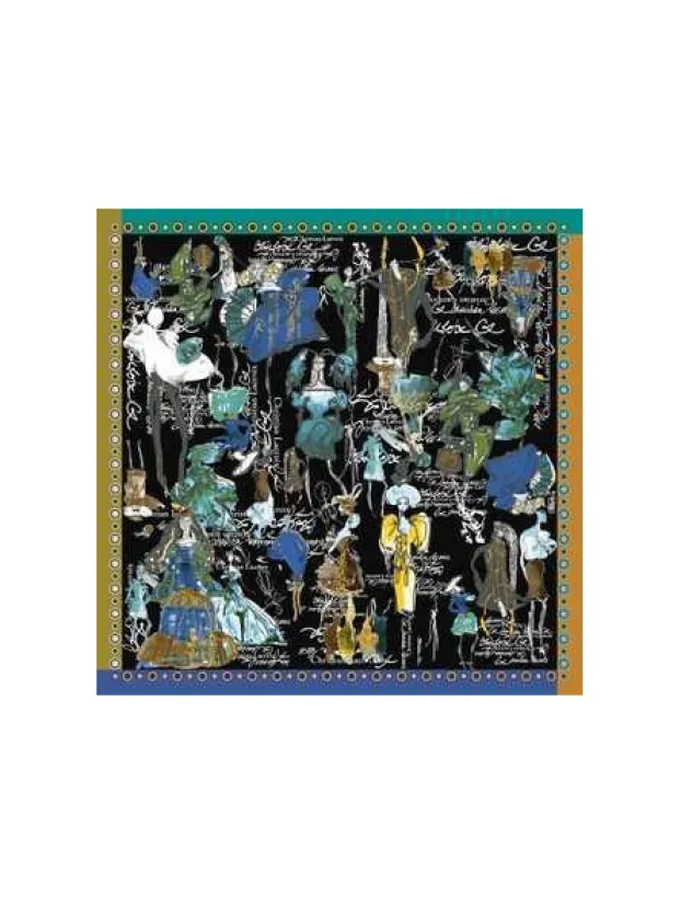 Discount Lacroix-Carré De Soie-Croquis Foulards/etoles