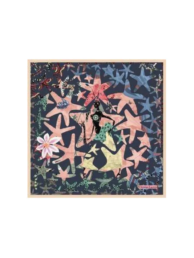 New Lacroix-Carré De Soie-Nuit D'afrique Foulards/etoles