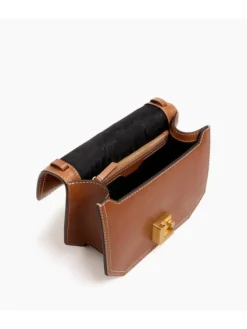 Fashion Petit Sac Bandoulière En Cuir Lisse Rose Sacs À Mains