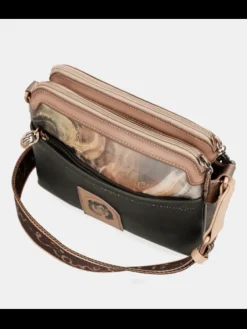 Outlet Pochette Porté Travers 2 Zip Sacs À Mains