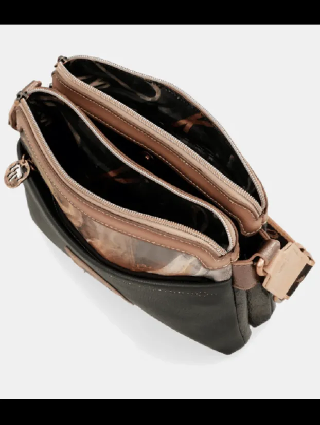 Outlet Pochette Porté Travers 2 Zip Sacs À Mains