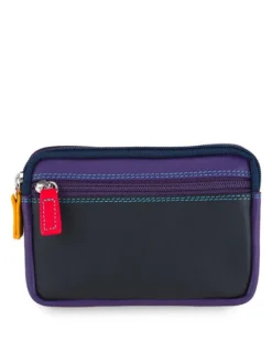 New Porte-Monnaie À Double Zip En Cuir Petit Format Porte-monnaie