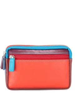 Outlet Porte-Monnaie À Double Zip En Cuir Petit Format Porte-monnaie