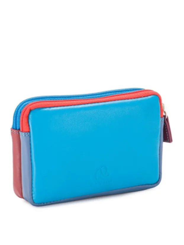 Outlet Porte-Monnaie À Double Zip En Cuir Petit Format Porte-monnaie